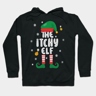 Itchy Elf - Christmas Little Helper Design Hoodie